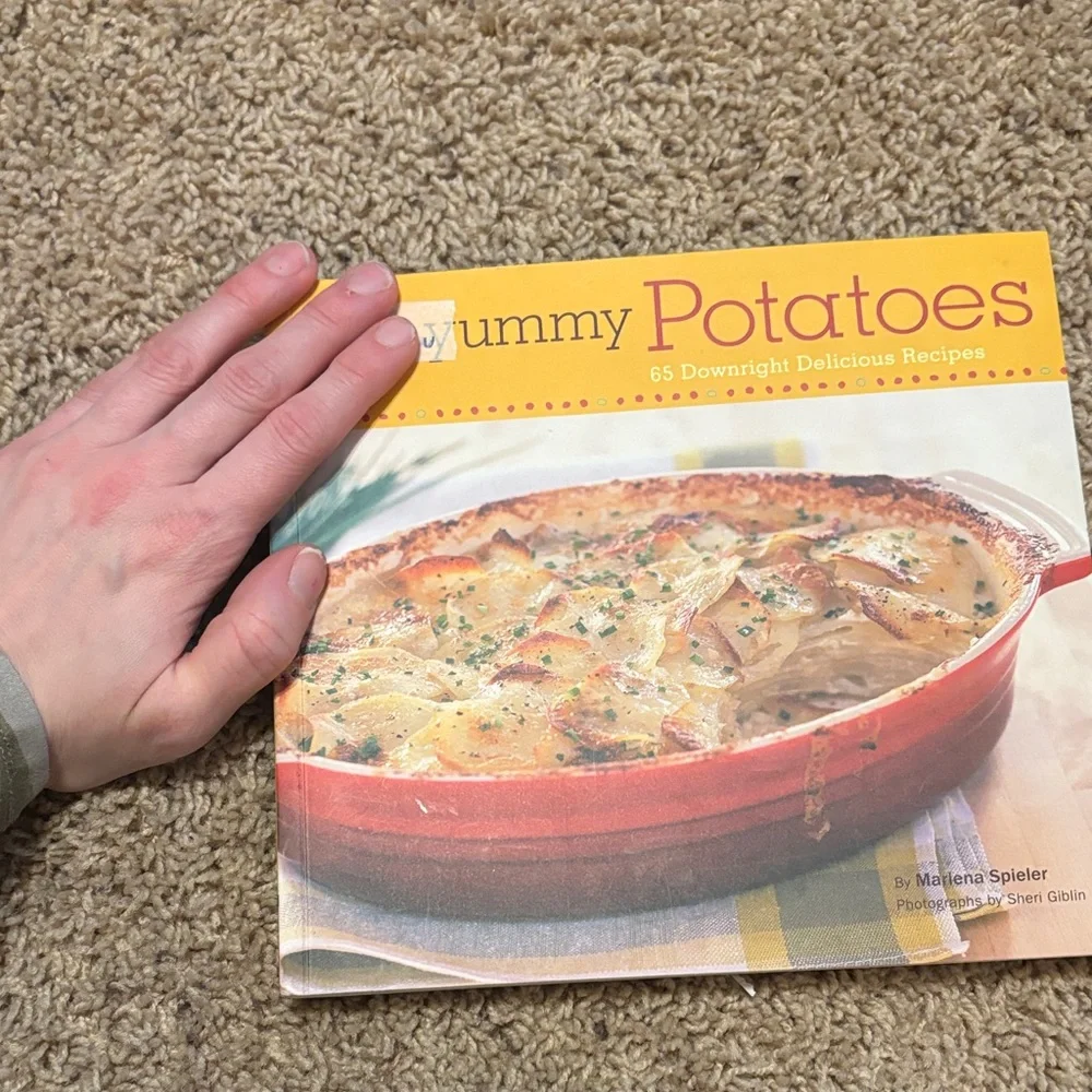 Yummy Potatoes Cookbook - Cream & Red Cover - Picture 1 of 3